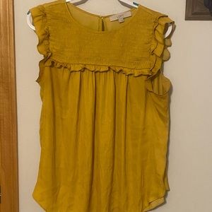 Mustard shell blouse